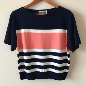 Color Block Knit Sweater ‘San Remo’ by Laura Knits